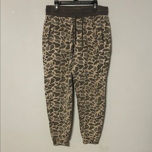 BURLEBO Gray and Green Camo Pants